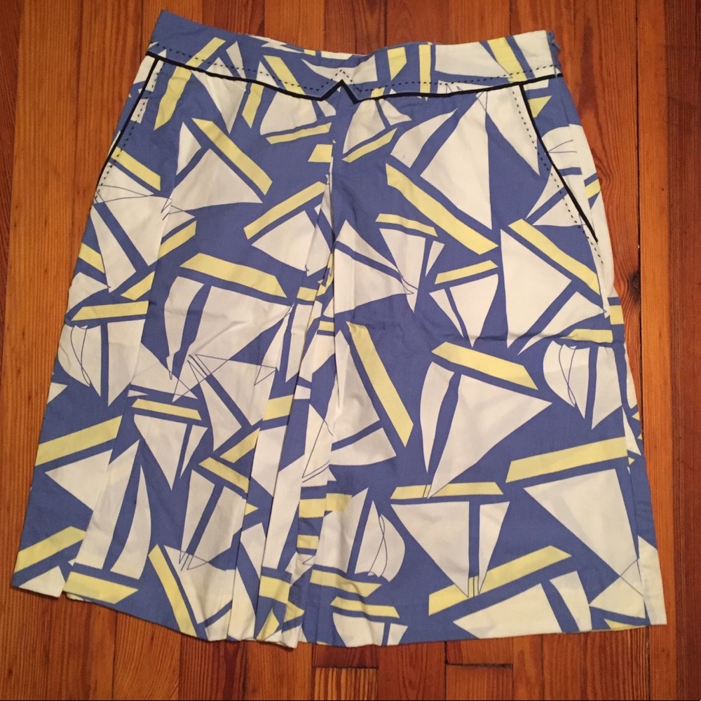 Anthropologie Nautical Sailboat Skirt